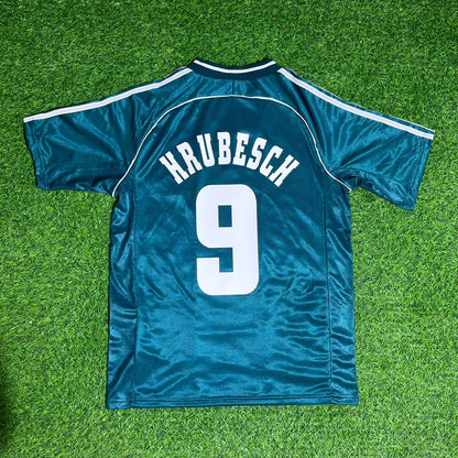 Horst Hrubesch Deutschland Auswarts Retro Fussballtrikot Jersey