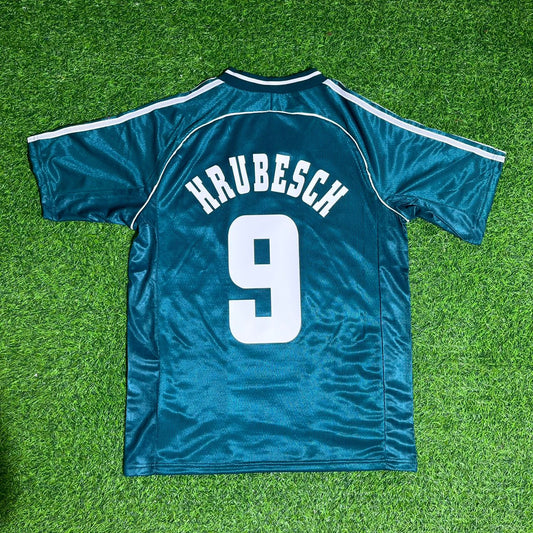 Horst Hrubesch Deutschland Auswarts Retro Fussballtrikot Jersey