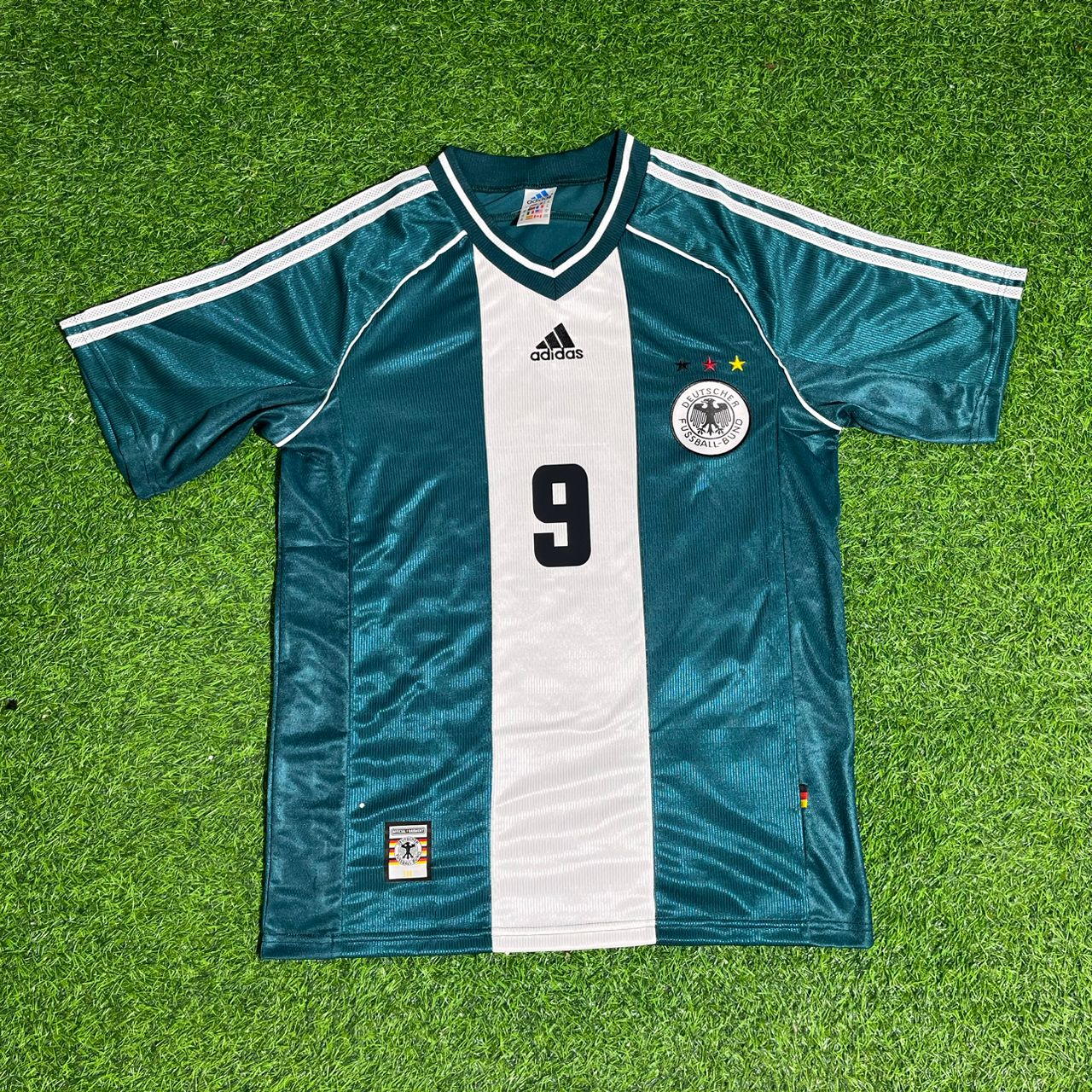 Horst Hrubesch Deutschland Auswarts Retro Fussballtrikot Jersey