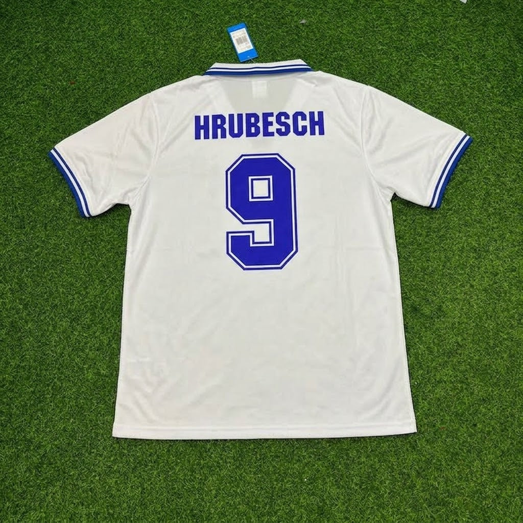 Hamburger SV 1979 Horst Hrubesch #9 /80 Weißes Retro Football Jersey