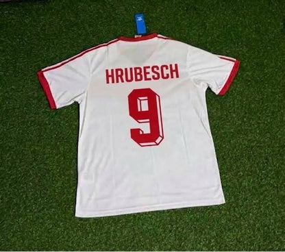 Hamburger SV Horst Hrubesch #9 Retro 1983 Weiß Fußball Football Jersey