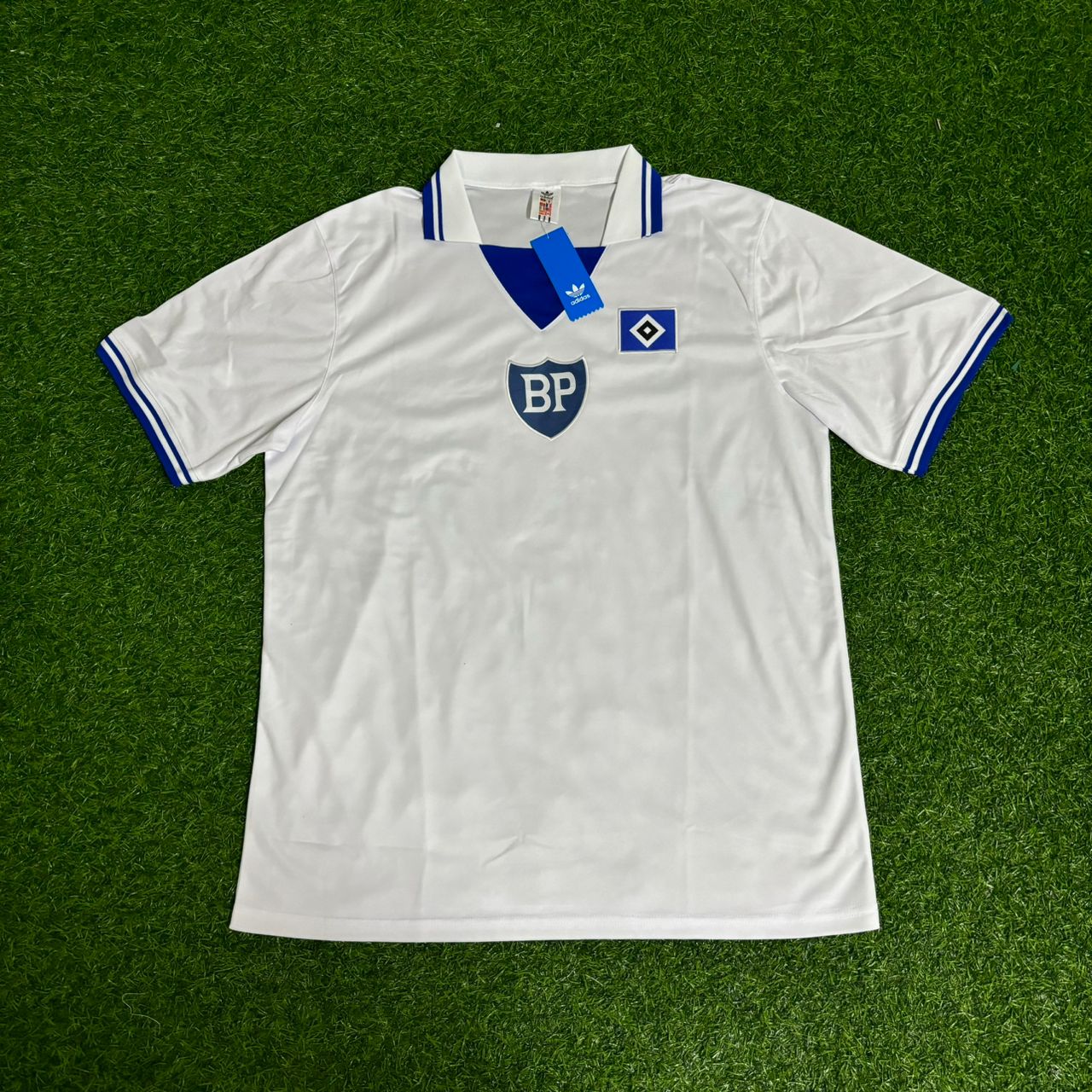 Horst Hrubesch Hamburger SV 1979/80 Weißes Heimtrikot Retro Fußballtrikot
