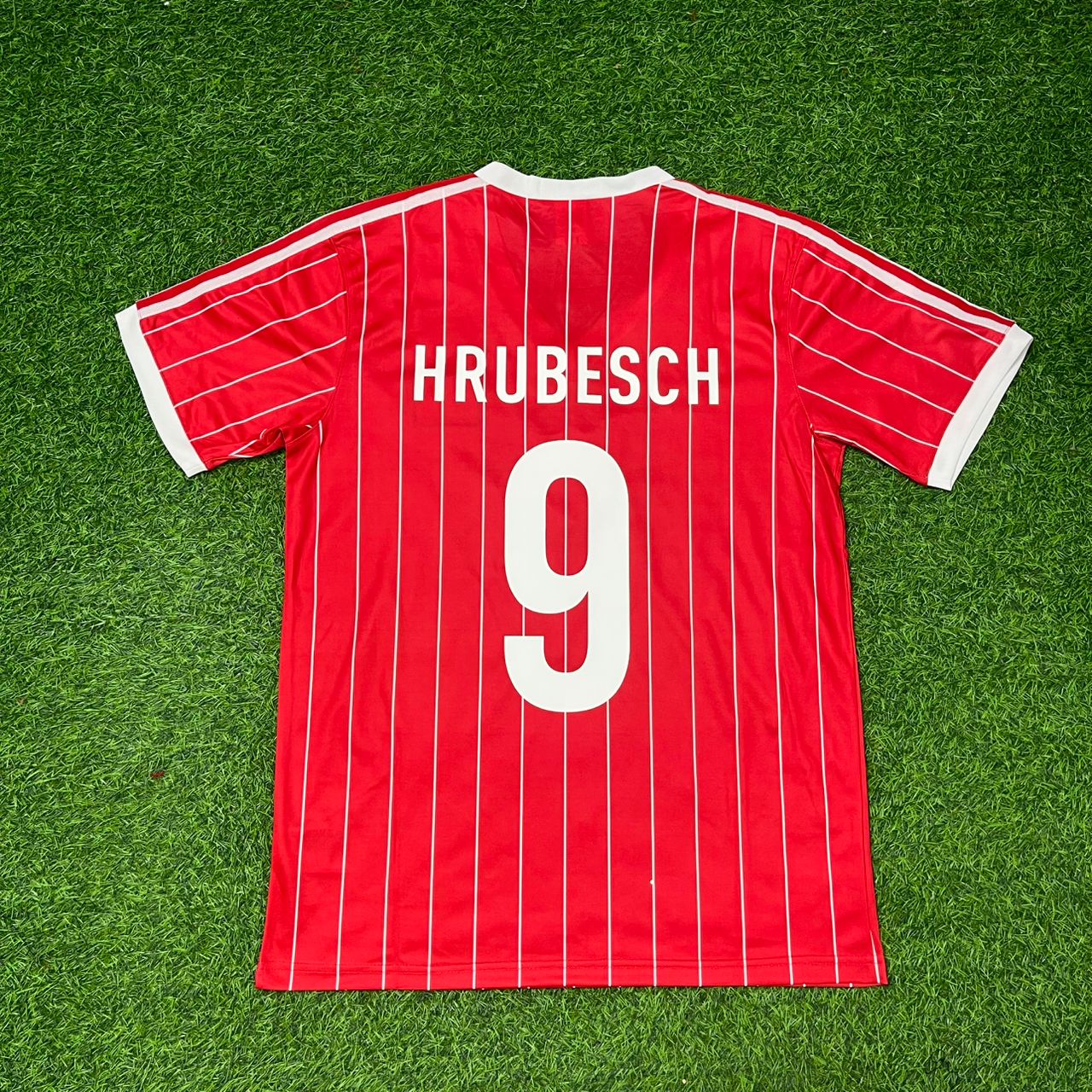 Horst Hrubesch Hamburger SV Rotes Heimtrikot Retro Fußballtrikot Jersey