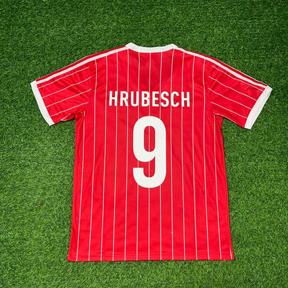 Horst Hrubesch Hamburger SV Rotes Heimtrikot Retro Fußballtrikot Jersey