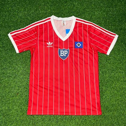 Horst Hrubesch Hamburger SV Rotes Heimtrikot Retro Fußballtrikot Jersey