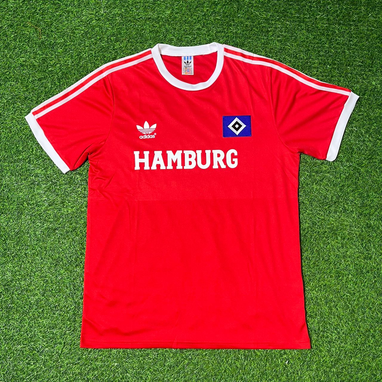 Horst Hrubesch Hamburger SV Rotes Heimtrikot Retro Fußballtrikot Special Edition