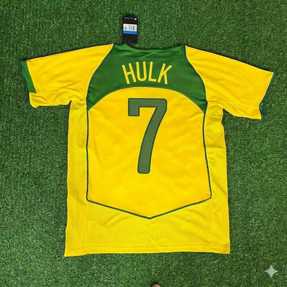 Hulk 7 Brazil Retro Football Jersey Kit