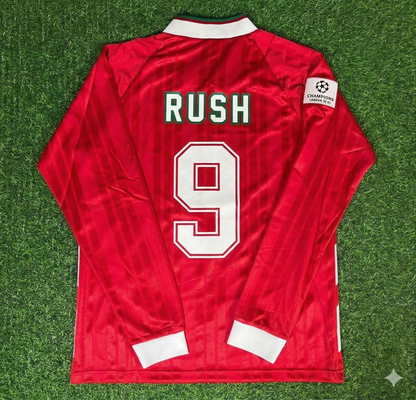 Ian Rush Liverpool Long Sleeve Retro Football Jersey Kit