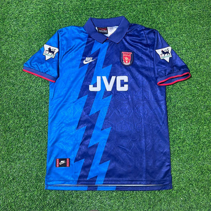 Ian Wright Arsenal 1995/96 Blue Retro Football Jersey Collection