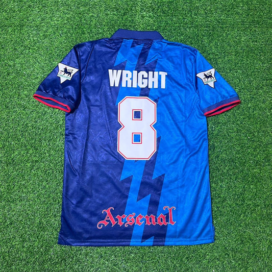 Ian Wright Arsenal 1995/96 Blue Retro Football Jersey Collection