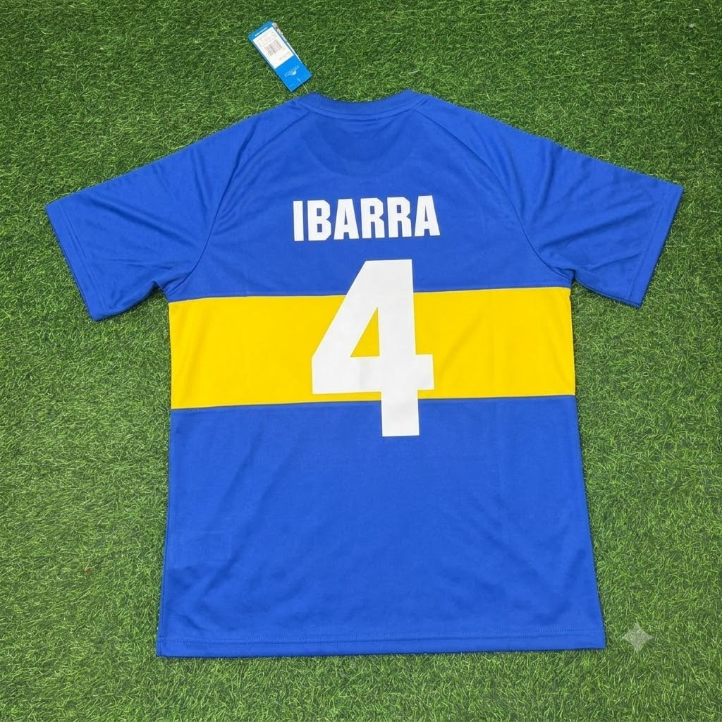 Hugo Ibarra Boca Juniors Retro Football Commemorative Football Jersey
