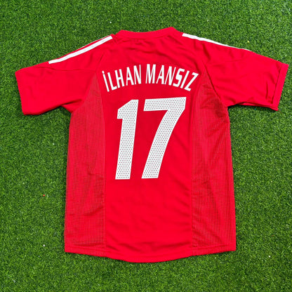 Turkey Türkiye World Cup 2002 İlhan Mansız Red Home Retro Football Jersey