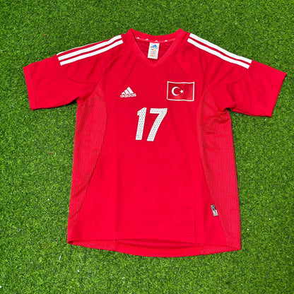 Turkey Türkiye World Cup 2002 İlhan Mansız Red Home Retro Football Jersey