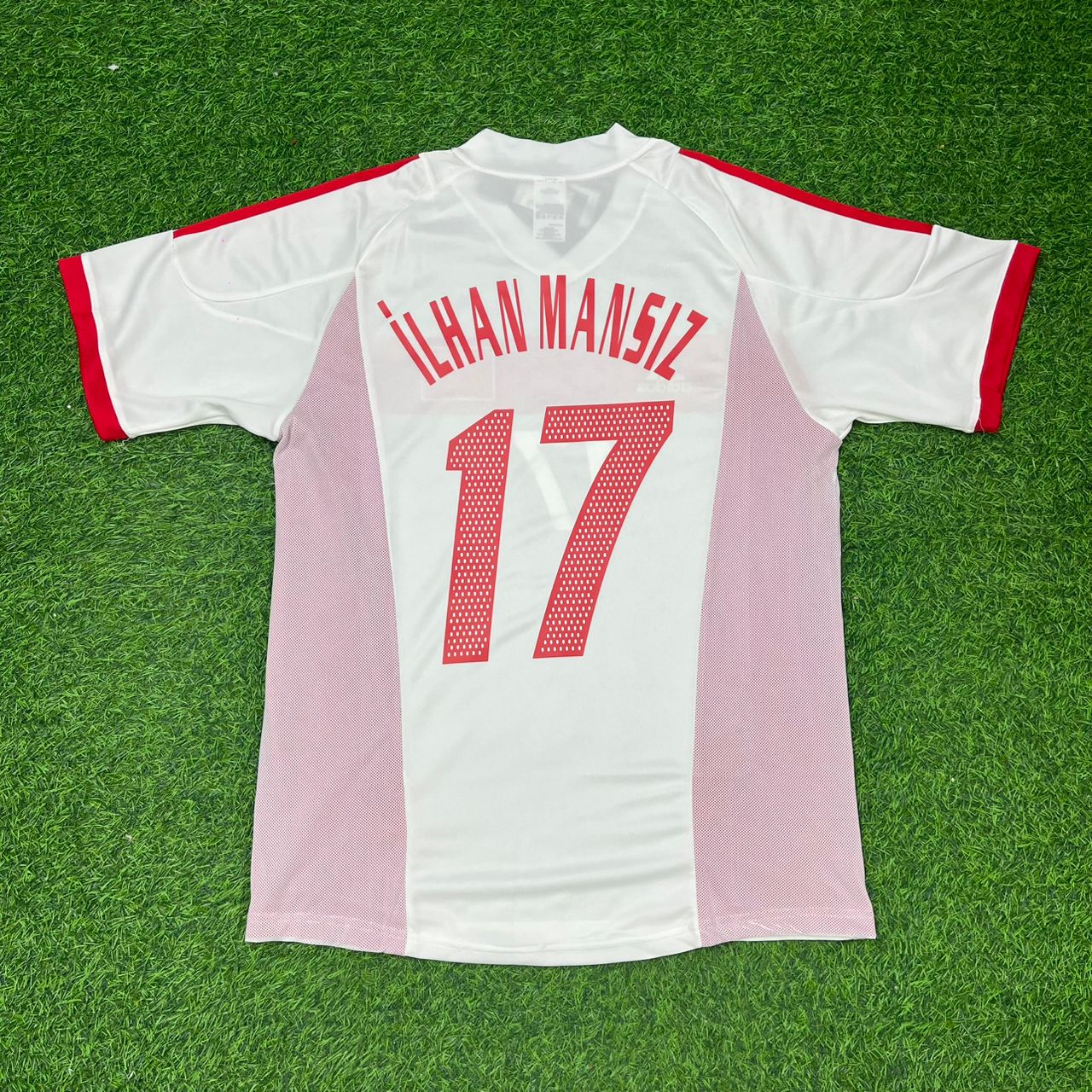 Turkey Türkiye World Cup 2002 İlhan Mansız White Retro Football Jersey