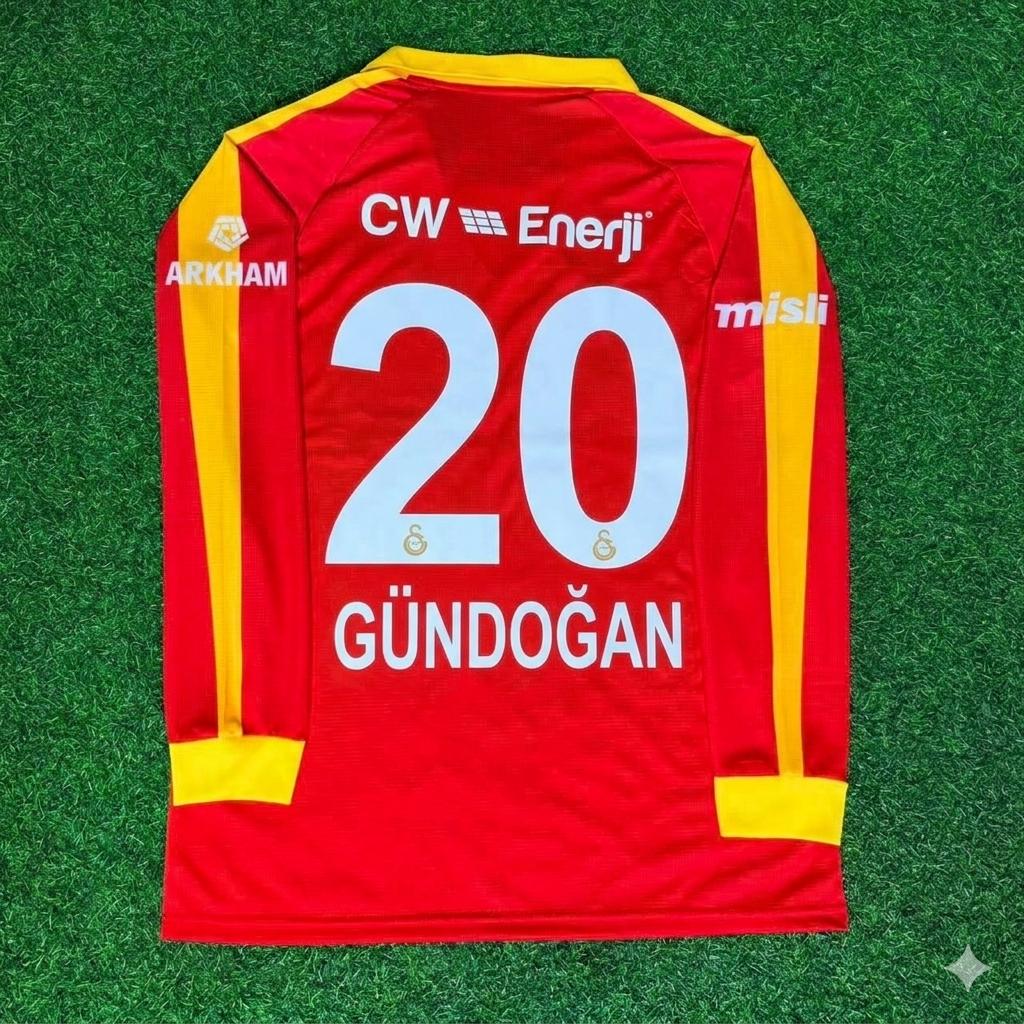 İlkay Gundogan Galatasaray Legendary Retro Vintage Long Sleeve Football Jersey Kit
