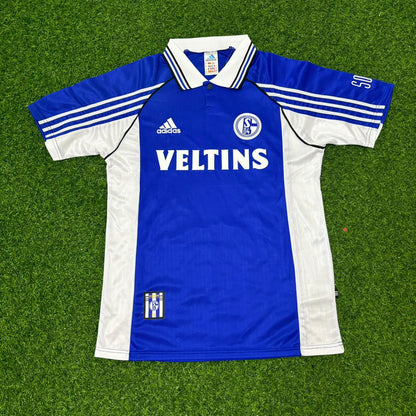 Ingo Anderbrügge FC Schalke 04 1999/2000 Blaues Heimtrikot Retro Fußballtrikot Jersey