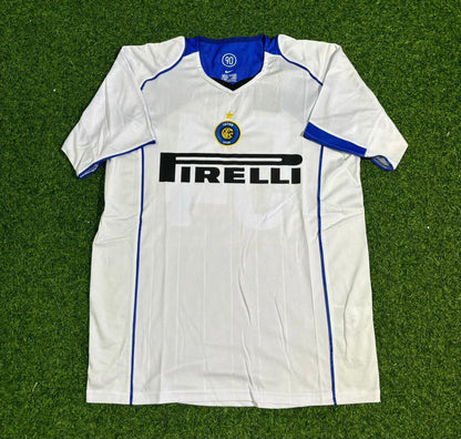 Inter Milan 2004-2005 Retro White Football Jersey Kit