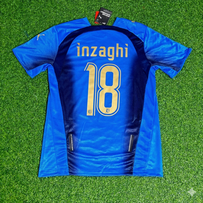 Italy World Cup 2006 Filippo Inzaghi 18 - Final Retro Football Jersey