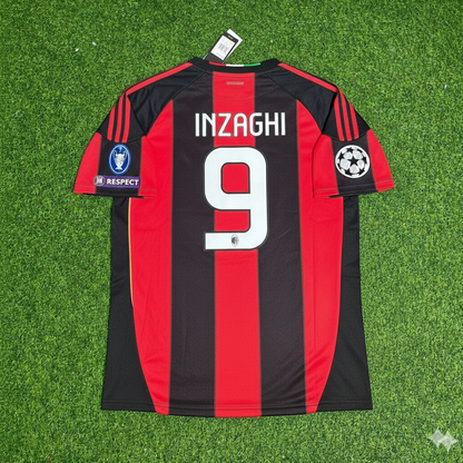 Filippo Inzaghi 9 - Milan 2010/2011 Home Retro Football Jersey
