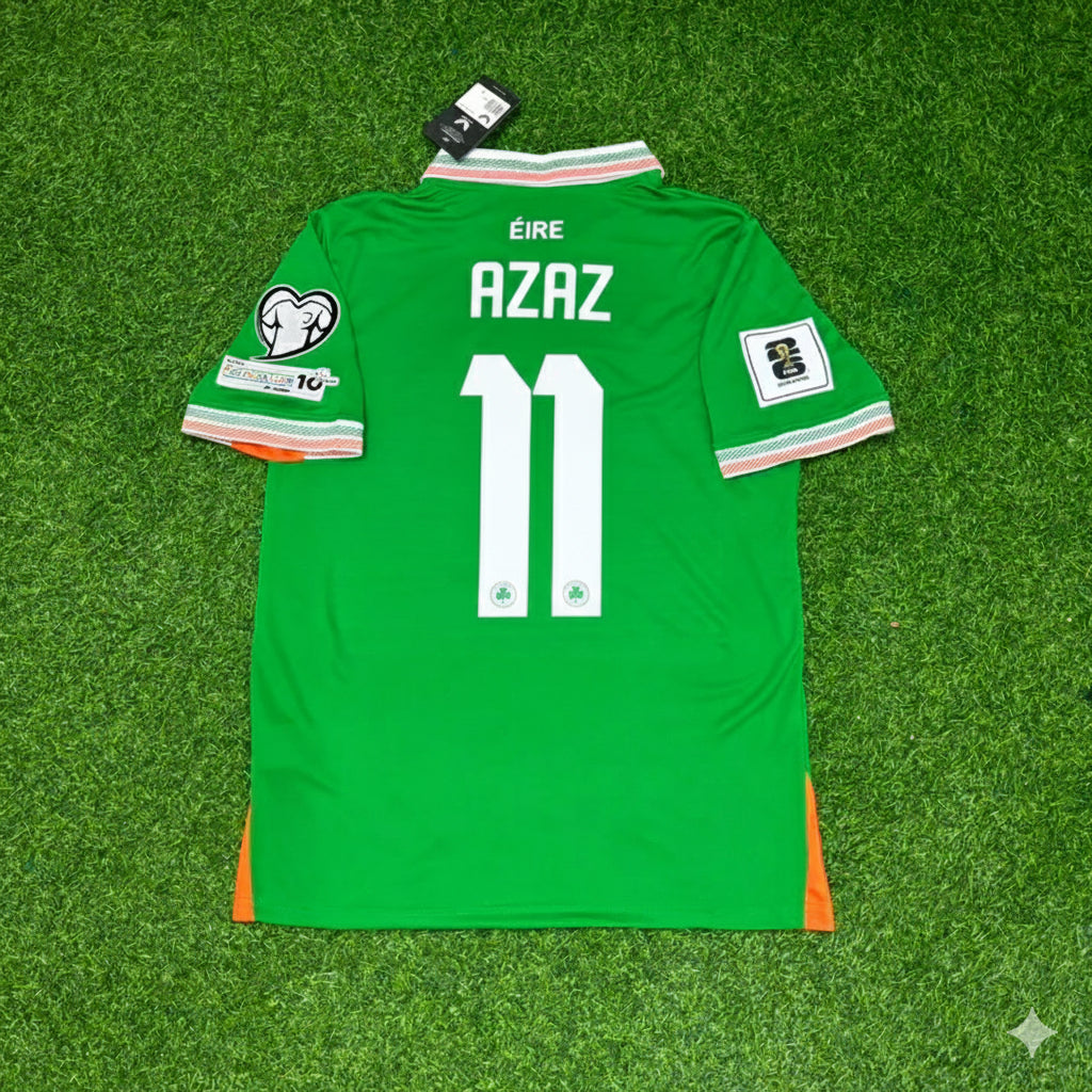 Finn Azaz Ireland Eire Green National Team Football Jersey Kit | Special Edition