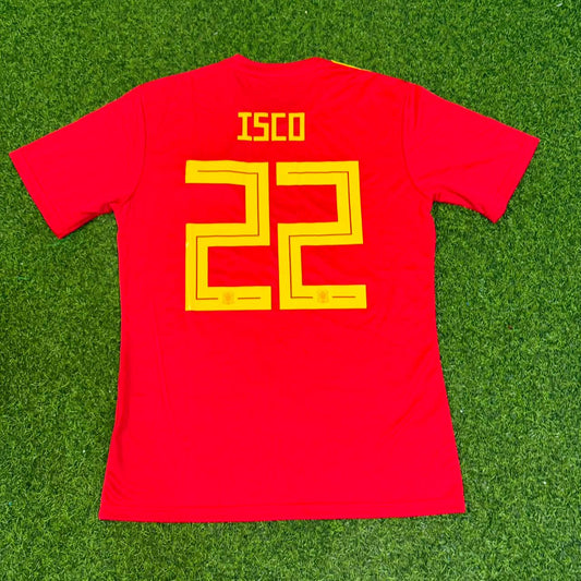 Isco #22 Spain 2018 World Cup Home Football Jersey Paradise Edition