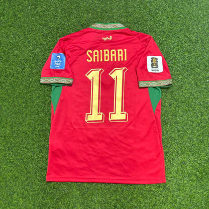 Ismael Saibari Morocco 2026 World Cup Home Red Football Jersey