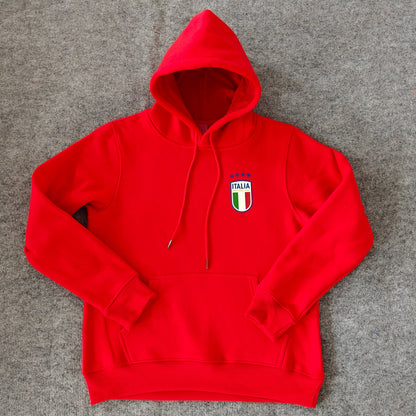 Italy - Hoodie Winter Fleece- Football Kapuzenpullover Paradise Edition