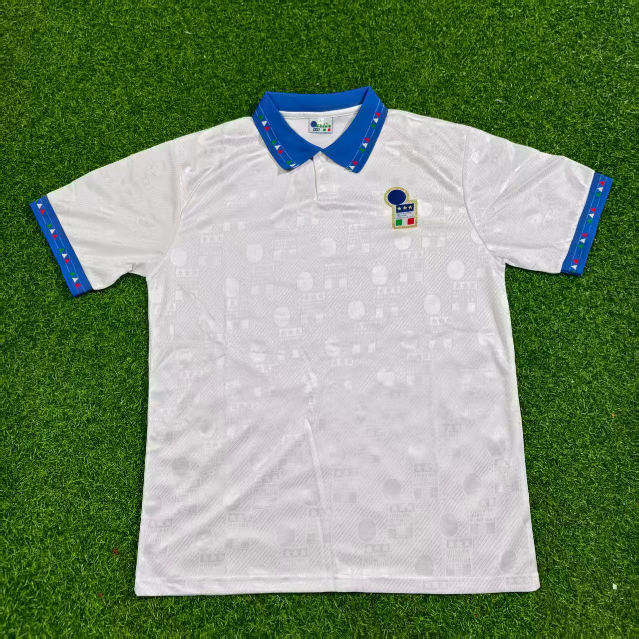 Italy 1994 Away White Retro Football Jersey Football