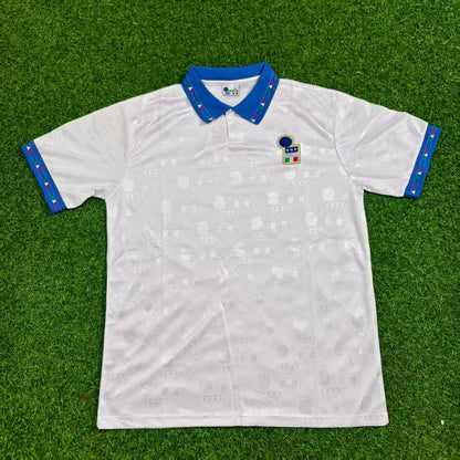 Italy 1994 Away White Retro Football Jersey Football