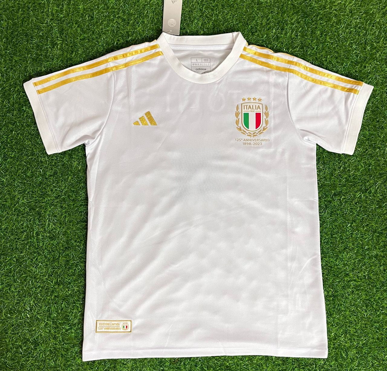 Lorenzo Insigne - Italy White Anniversary Football Jersey Kit