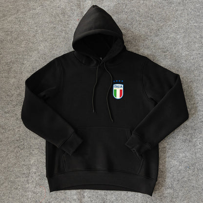 Italy - Hoodie Winter Fleece- Football Kapuzenpullover Paradise Edition