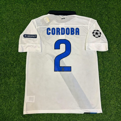 Iván Córdoba #2 Inter 2011-2012 White Away Football Jersey