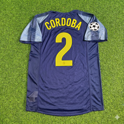 Iván Córdoba #2 Inter Milan 2004/05 Retro Football Jersey Kit