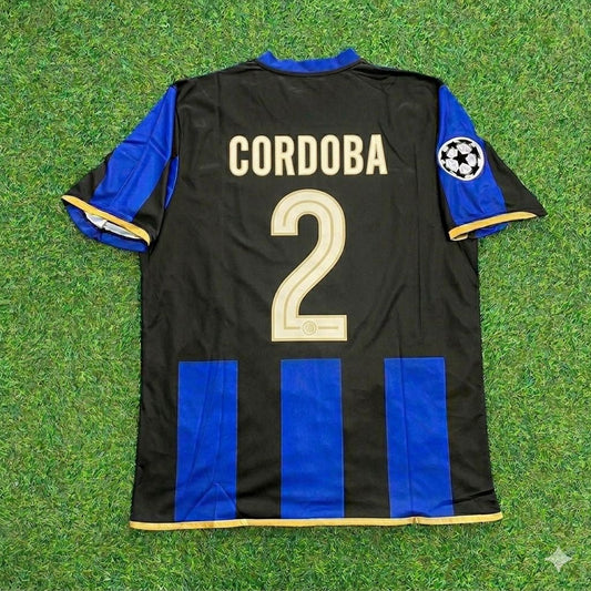 Iván Córdoba #2 Inter Milan 2008/09 Retro Football Jersey Kit