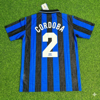 Ivan Cordoba Inter Home Retro Football Jersey Kit
