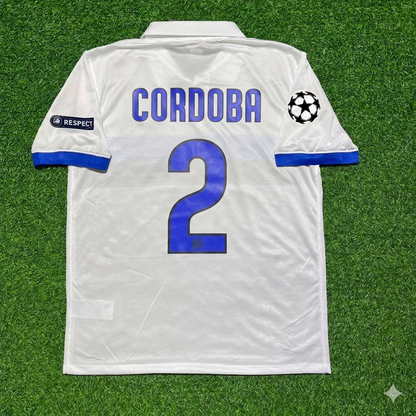 Ivan Cordoba Inter 2009/2010 White Retro Football Jersey Kit