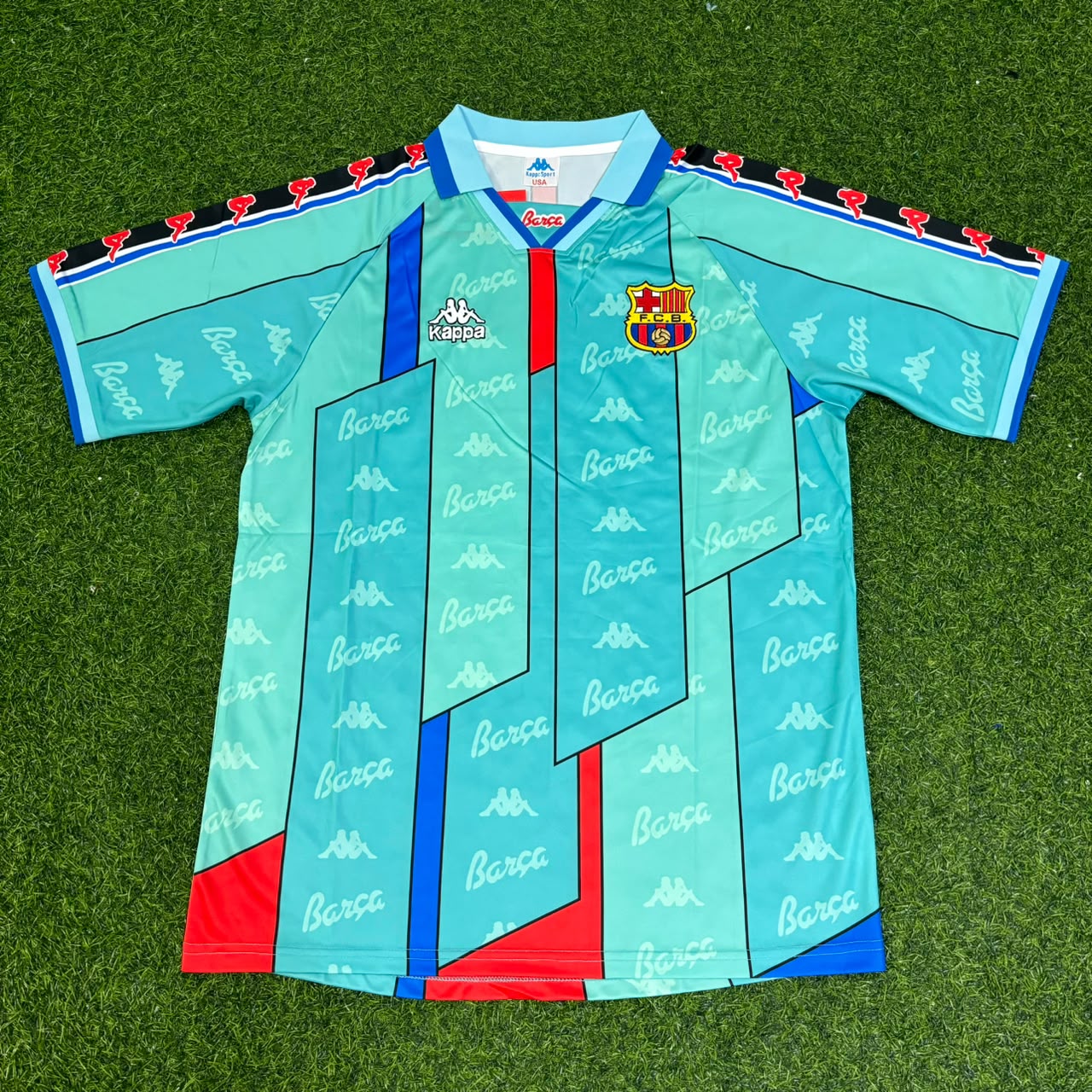 Ivan de la Pena Barcelona 1996 1997 Retro Football Jersey Kit