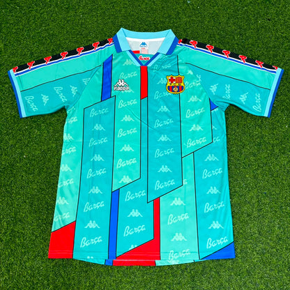 Ivan de la Pena Barcelona 1996 1997 Retro Football Jersey Kit