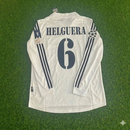 Iván Helguera 6- Real Madrid 2002/2003 Long Sleeve Home Jersey