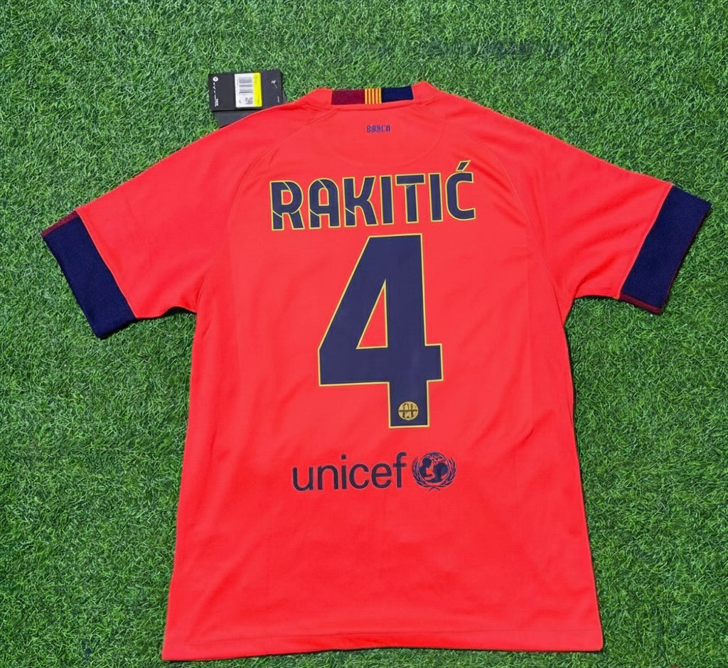 İvan Rakitic 4-Barcelona 2014 Kit Season Retro Football Jersey