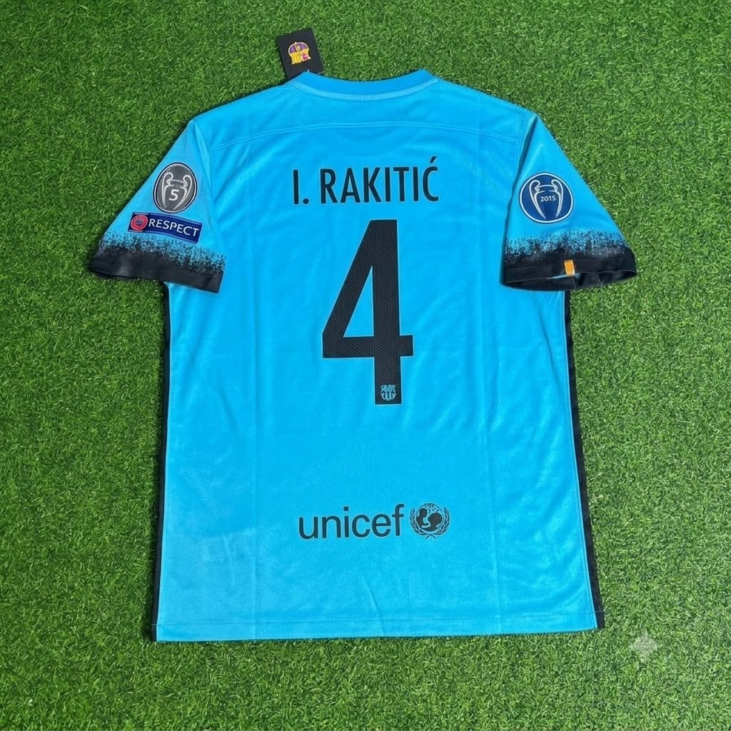 Ivan Rakitic Barcelona 2015/2016 Retro Football Jersey Kit