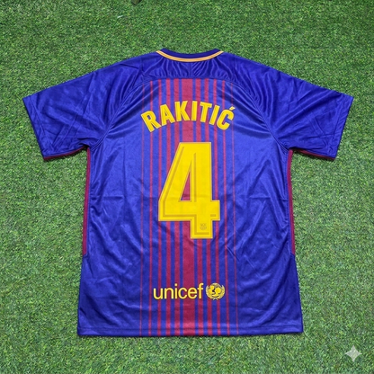 Ivan Rakitić 4- Barcelona 2017/2018 Season Football Jersey Kit