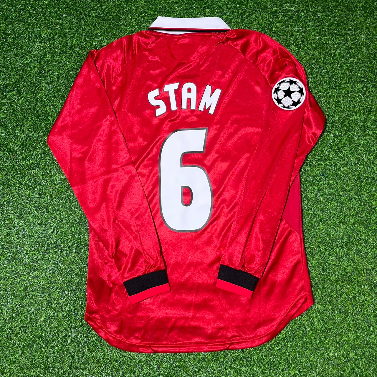 Japp Stam Manchester United 1999 Champions League Final Retro Football Jersey Collection