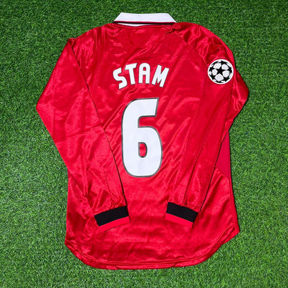 Japp Stam Manchester United 1999 Champions League Final Retro Football Jersey Collection