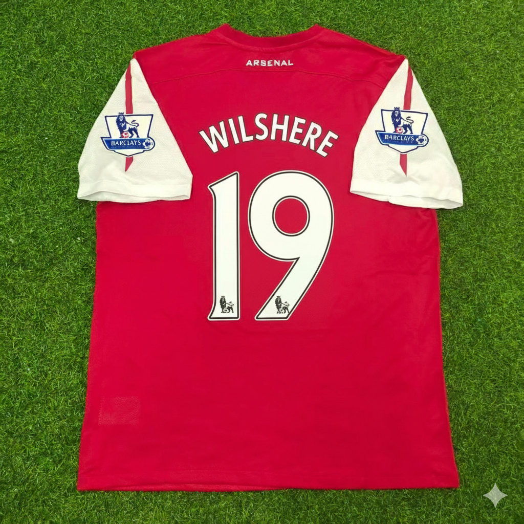 Jack Wilshere Arsenal 2010-2011 Retro Football Jersey Kit