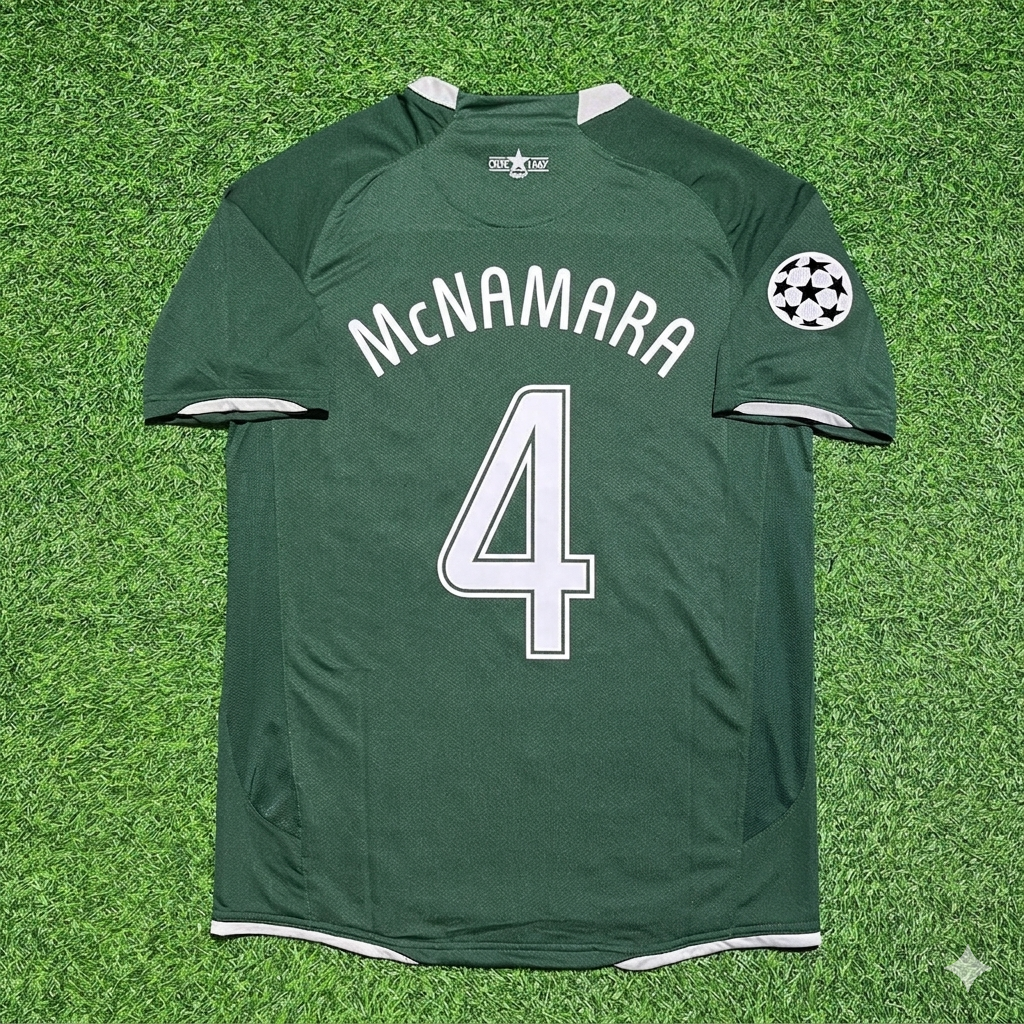 Jackie McNamara #4 Celtic Home Retro Football Jersey
