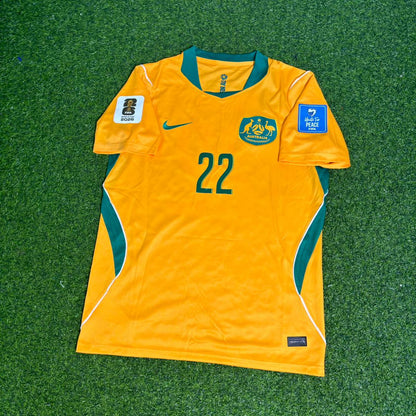 Jackson Irvine Australia 2026 World Cup Football Jersey