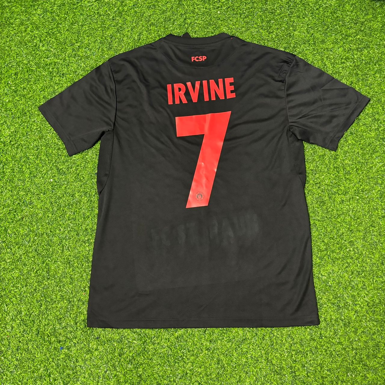 Jackson Irvine FC St. Pauli Black Retro Football Jersey Kit
