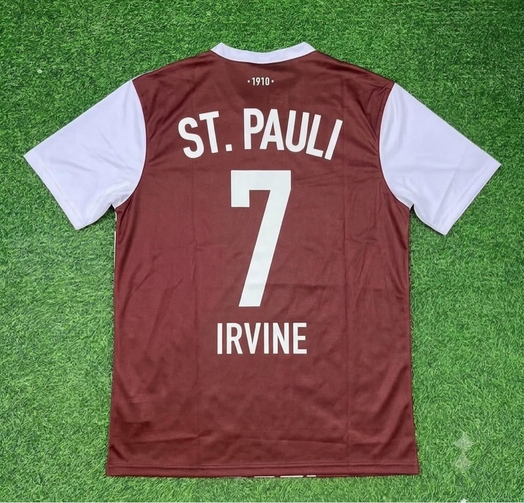 Jackson Irvine FC St. Pauli Auswärts Special Retro Football Jersey