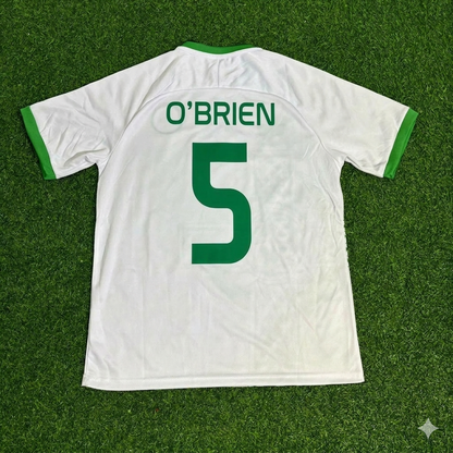 Jake O'Brien 5- Ireland Vintage Special Edition White Football Jersey Collection